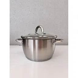 Каструля Vinnarc konix нержавіюча з кришкою 4.5 л 22 см (5145-VN) - мініатюра 4