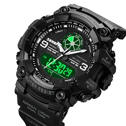 Наручний годинник чоловічий Skmei 1818 Black, 1818BK (12270) - мініатюра 5
