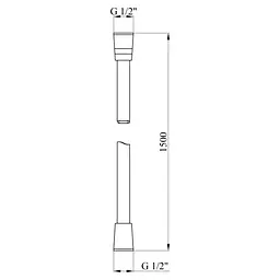 Шланг для душу Kroner Element 2860912915Z-3801 (CV036161) - мініатюра 2