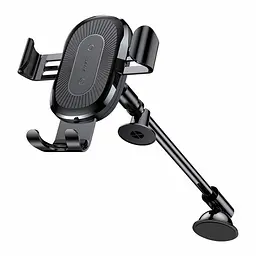 Автомобільний тримач холдер із БЗУ Baseus Wireless Charger Gravity Heukji Car Mount WXZT-01 Black - мініатюра 4
