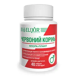 Дієтична добавка Elixir Червоний корінь для чоловіків 40 таблеток