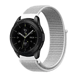 Ремінець BeWatch нейлоновий липучка 22мм для Samsung 3 45мм Білий (1021311) - мініатюра 2