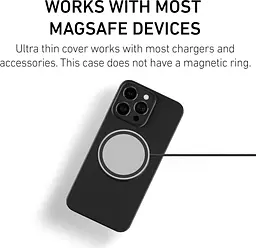 Оригінальний супертонкий чохол PEEL, сумісний з iPhone 14 Pro Max (Blackout) – гладкий мінімалістський дизайн, без брендингу - мініатюра 3