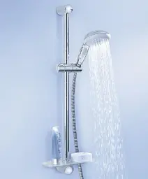 Душовий гарнітур Grohe New Tempesta 100 зі штангою 2 режими струменя і мильницею 30412 - мініатюра 5