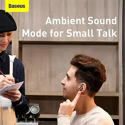 Навушники Bluetooth Baseus Simu ANC S2 (NGS2-0G) сірі - мініатюра 10