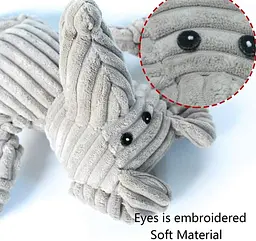 М'яка іграшка для собак PetLike Squeaky Grey Elephant - мініатюра 5