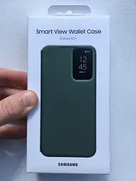 Оригінальний чохол-книжка для Samsung Galaxy S23 Plus S-View Smart Wallet Case EF-ZS916CGEGRU Khaki - мініатюра 5