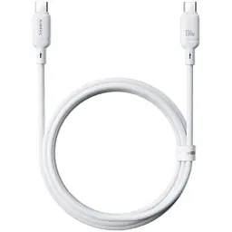 Кабель Baseus Silky Series Cable Type-C to Type-C 100W 1m P10377704213-00 White - мініатюра 3