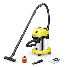 Karcher Пилосос професійний акумуляторний Karcher WD 3-18 S V-17/20 18В 110мБар контейнер 17л без АКБ та ЗП - мініатюра 2