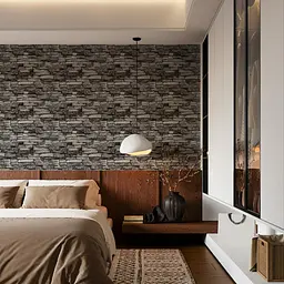3D панель Sticker Wall що самоклеїться 700x770x3мм Графітовий 59-3 SW-00001481 - мініатюра 5
