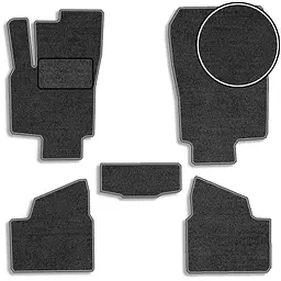 Ворсові килимки для Opel Astra H 2004-2010 з підпʼятником Чорні (Carrera)