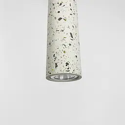 Підвіс Terrazzo Cylinder Long із білим бетонним плафоном 30х6 см Line.F MJ 163-60*300 WT - мініатюра 5