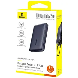 Портативний ЗП Power Bank Baseus EnerFill FP21 22.5W 10000 mAh (P1008210D213) Cosmic Black - мініатюра 4