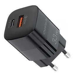 Зарядний пристрій 1хUSB-C+1xUSB 33W PD QC3.0 PD5006 чорний Choetech - мініатюра 3