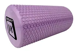 Масажний ролик EasyFit Foam Roller 30 см Бузковий - мініатюра 3