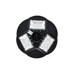 Світильник світлодіодний вуличний Horoz Electric Combat-150 150W із сонячною панеллю  та датчиком руху 6400K чорний - мініатюра 2