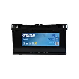 Акумулятор автомобільний EXIDE START-STOP AGM 96Ah Єв (-/+) (EK960)