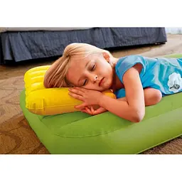 Надувна подушка Intex 68676 DOWNY PILLOW 43 х 28 х 9 см Жовта - мініатюра 2