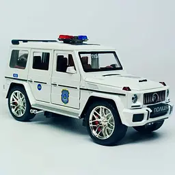 Колекційна металева модель автомобіля АвтоЕксперт Mercedes-Benz G-Class Поліція з інерцією, світлом та звуком 1:24 - мініатюра 3