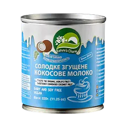 Згущене кокосове молоко 320г Nature`s Charm