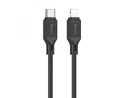 Кабель Hoco X90 Cool silicone USB Type-C to Lightning 1m Black (6931474788382)