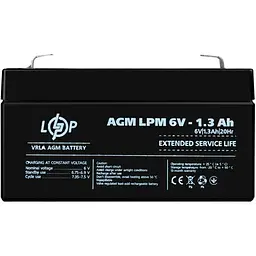 Акумулятор LogicPower AGM 6V (6V/1.3Ah/7.8Wh) (4157) [109169] - мініатюра 2