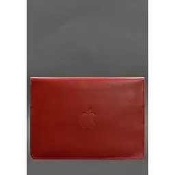Шкіряний чохол-конверт BlankNote на магнітах для MacBook 16 дюймів Червоний - мініатюра 2