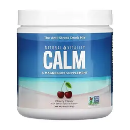 Мінерали Natural Vitality Антистресовий напій, смак вишні, CALM, Cherry, 226 гр (PTG-04353)