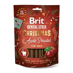 Ласощі для собак Brit Dental Stick Christmas Apple Strudel різдвяний яблучний штрудель 7 шт 251 г (XMASS_112285)