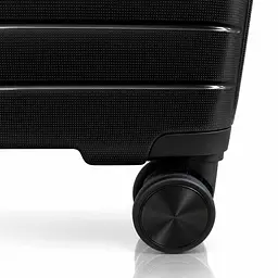 Валіза з поліпропілену Fashion 131 середня 62л чорна (131-M-Black) - мініатюра 6