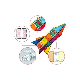 Конструктор Picasso магнітний Tiles Magnetic Building Blocks 36 деталей (817338027971) - мініатюра 3