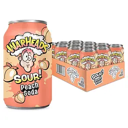 Кислий газований напій Warheads Sour Peach Soda 355 мл - мініатюра 5