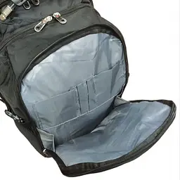 Рюкзак чорний з дощовиком 32 літри з USB та AUX виходами Swiss Bag 8810 - мініатюра 5
