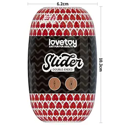 Мастурбатор Slider Double-Ended Masturbator Ass and Vagina Brown - мініатюра 3