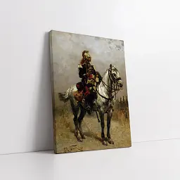 Інтер'єрна картина Кавалерист, Альфонс де Невіль, Alphonse de Neuville, Cavalryman, історія, інтер'єрний декор, 60×43 см (id4193) - мініатюра 2