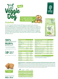 Сухий корм для собак Green Petfood VeggieDog Origin Adult 10 кг для собак вегетаріанський - мініатюра 2