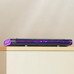 Настільний вентилятор F3 Tower Fan 3 speeds with battery 1200 mAh Purple - мініатюра 4