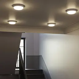 Світильник Eurolamp LED ЖКХ G7 8W 5000K з датчиком руху круглий (LED-NLR-08/50(sensor)(G7)) - мініатюра 4