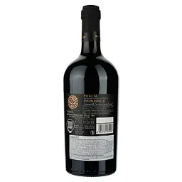 Вино Masca del Tacco Susumaniello Puglia IGP, червоне, напівсухе, 14,5%, 0,75 л - мініатюра 2
