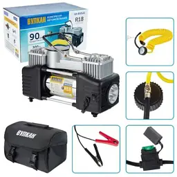 Автомобільний компресор Vitol "Вулкан" KA-B12122 150psi/25Amp/90л (KA-B12122) - мініатюра 6
