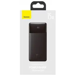Портативна батарея Baseus Bipow Digital Display 10000 mAh 15W PPDML-I01 Black - мініатюра 2