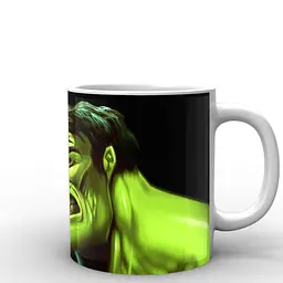 Кухоль GeekLand Халк Hulk фан арт HU.02.037 330 мл білий - мініатюра 3