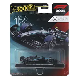 Колекційна машинка Hot Wheels Formula 1 Mercedes-Benz Kimi Antonelli №12, 1:64 (JKD92) - мініатюра 6