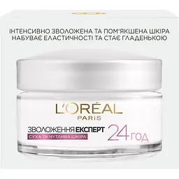 Крем для обличчя L’Oreal Paris Зволоження Експерт, для сухої та чутливої шкіри, 50 мл (A4510016) - мініатюра 3