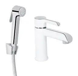 Змішувач для раковини Qtap Grand (з гігієнічним душем) QTGRA272CRW45671