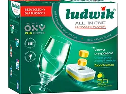 Капсули для посудомийних машин LUDWIK 50шт Profi All in One Лимон