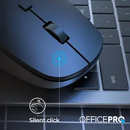 Миша OfficePro M305B Silent Click Ergonomic Wireless Black [144317] - мініатюра 8