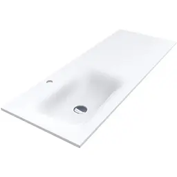 Умивальник Miraggio Jessel 1200 L matt 0002279, Білий матовий