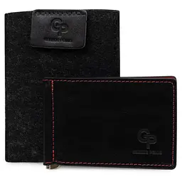 Шкіряний зажим для грошей GRANDE PELLE 12х8х0,7 см acs0018644 - мініатюра 6