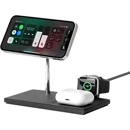Бездротовий зарядний пристрій Native Union Snap 3 in 1 Magnetic Wireless Charger Black (SNAP-3IN1-BLK-EU) - мініатюра 4